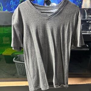 Express Charcoal V-Neck Tee